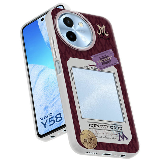 Designer Cover Case with Customizable Transparent Slot for Personalised Photos For Vivo Y58 5G