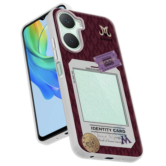 Designer Cover Case with Customizable Transparent Slot for Personalised Photos For Vivo Y18e