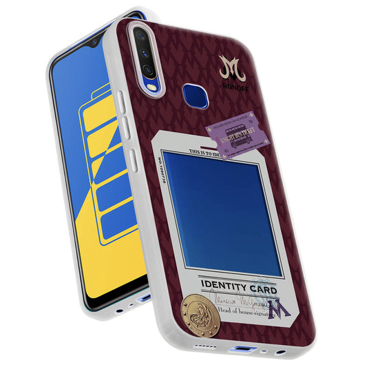 Designer Cover Case with Customizable Transparent Slot for Personalised Photos For Vivo Y15