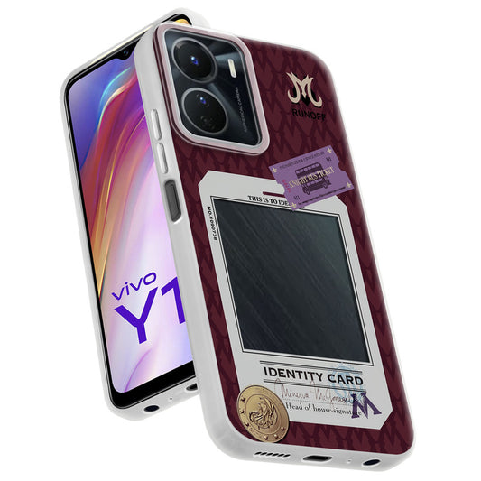 Designer Cover Case with Customizable Transparent Slot for Personalised Photos For Vivo Y16