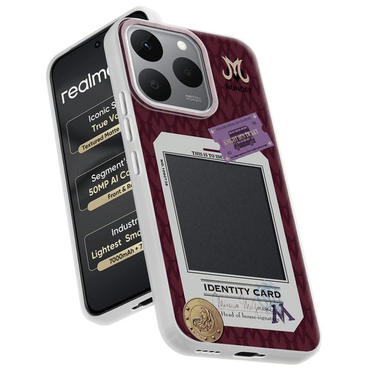 Designer Cover Case with Customizable Transparent Slot for Personalised Photos For Realme 15T 5G