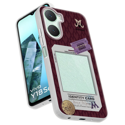 Designer Cover Case with Customizable Transparent Slot for Personalised Photos For Vivo Y18