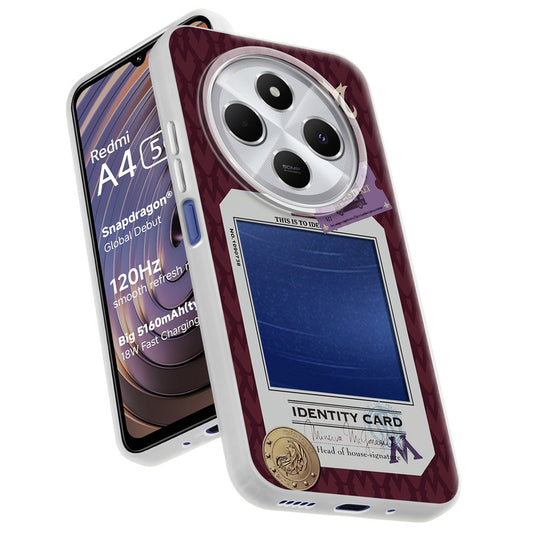 Designer Cover Case with Customizable Transparent Slot for Personalised Photos For Redmi A4 5G