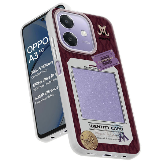 Designer Cover Case with Customizable Transparent Slot for Personalised Photos For Oppo A3 5G