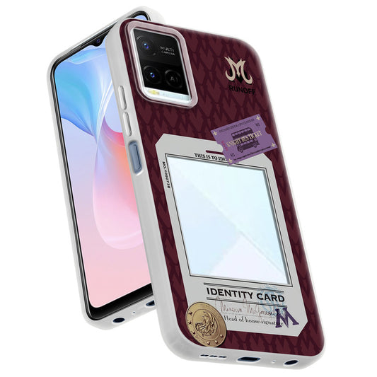 Designer Cover Case with Customizable Transparent Slot for Personalised Photos For Vivo Y21 2021
