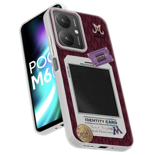 Designer Cover Case with Customizable Transparent Slot for Personalised Photos For Poco M6 5G