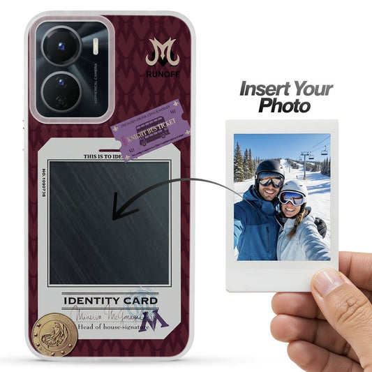 Designer Cover Case with Customizable Transparent Slot for Personalised Photos For Vivo Y16