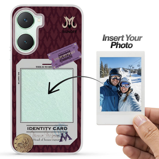 Designer Cover Case with Customizable Transparent Slot for Personalised Photos For Vivo Y18e