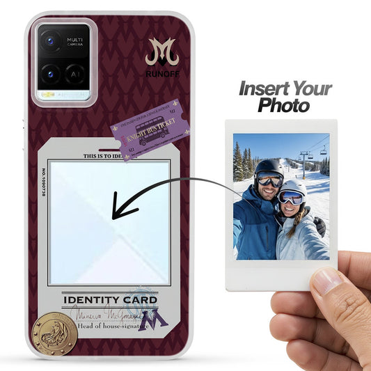 Designer Cover Case with Customizable Transparent Slot for Personalised Photos For Vivo Y21 2021
