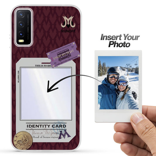 Designer Cover Case with Customizable Transparent Slot for Personalised Photos For Vivo Y20A