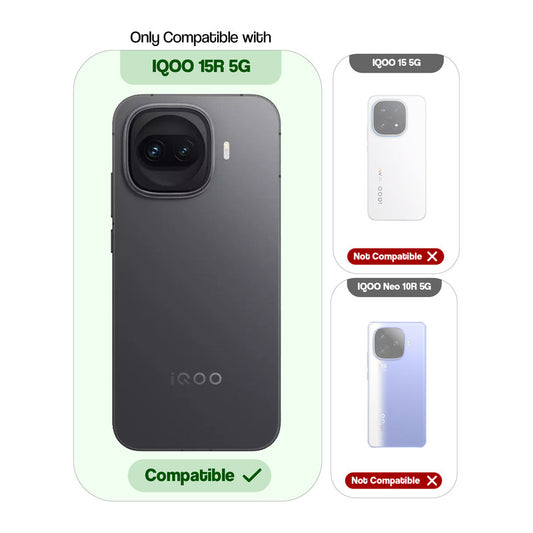 Shockproof Hybrid Magnetic Case for iQOO 15R 5G with Hard Back & Soft Bumper