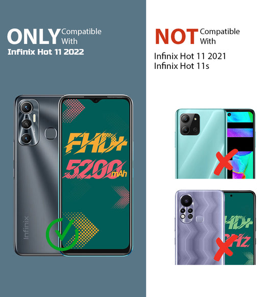 Premium Acrylic Transparent Back Cover for Infinix Hot 11 2022