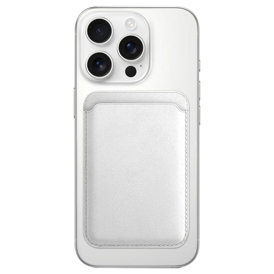 Magnetic Card Leather Wallet Holder Designed for MagSafe Compatible with Back Case