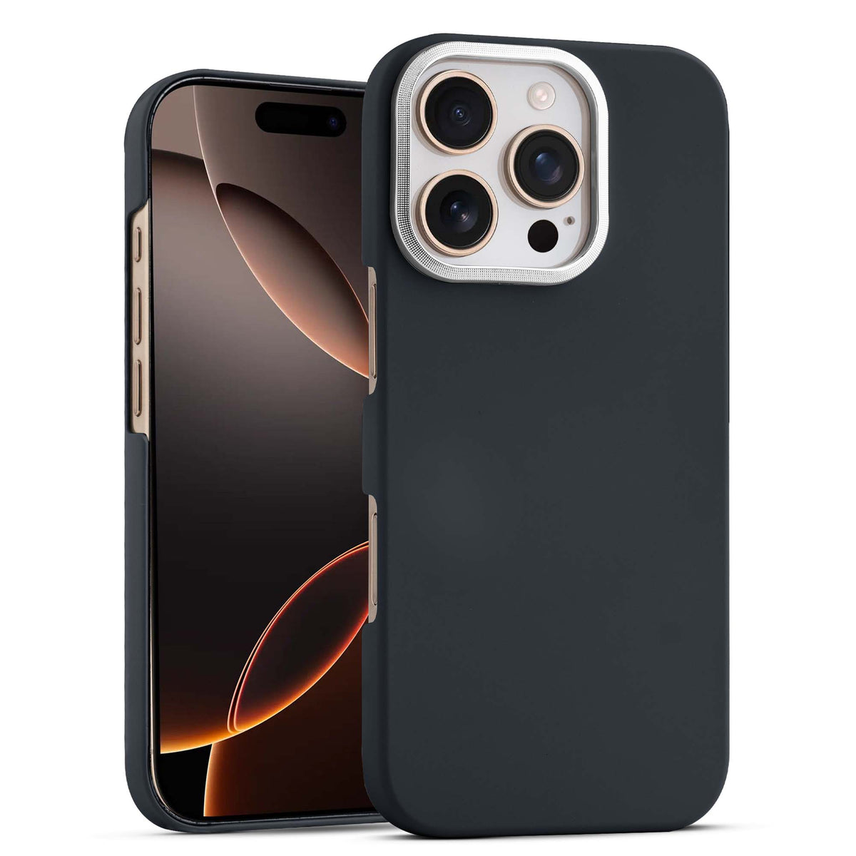 Detachable Ring Matte Case for Apple iPhone 16 Pro