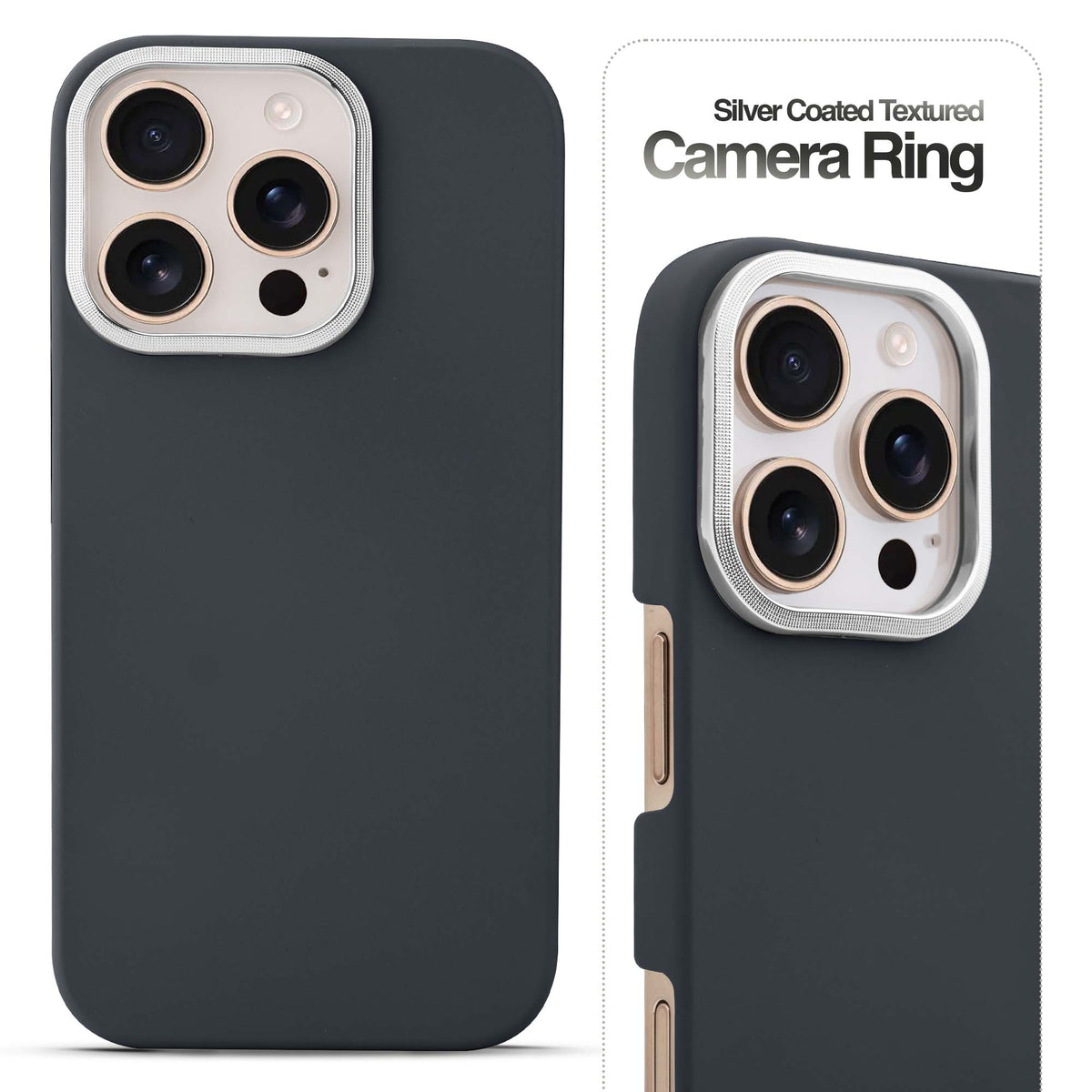 Detachable Ring Matte Case for Apple iPhone 16 Pro