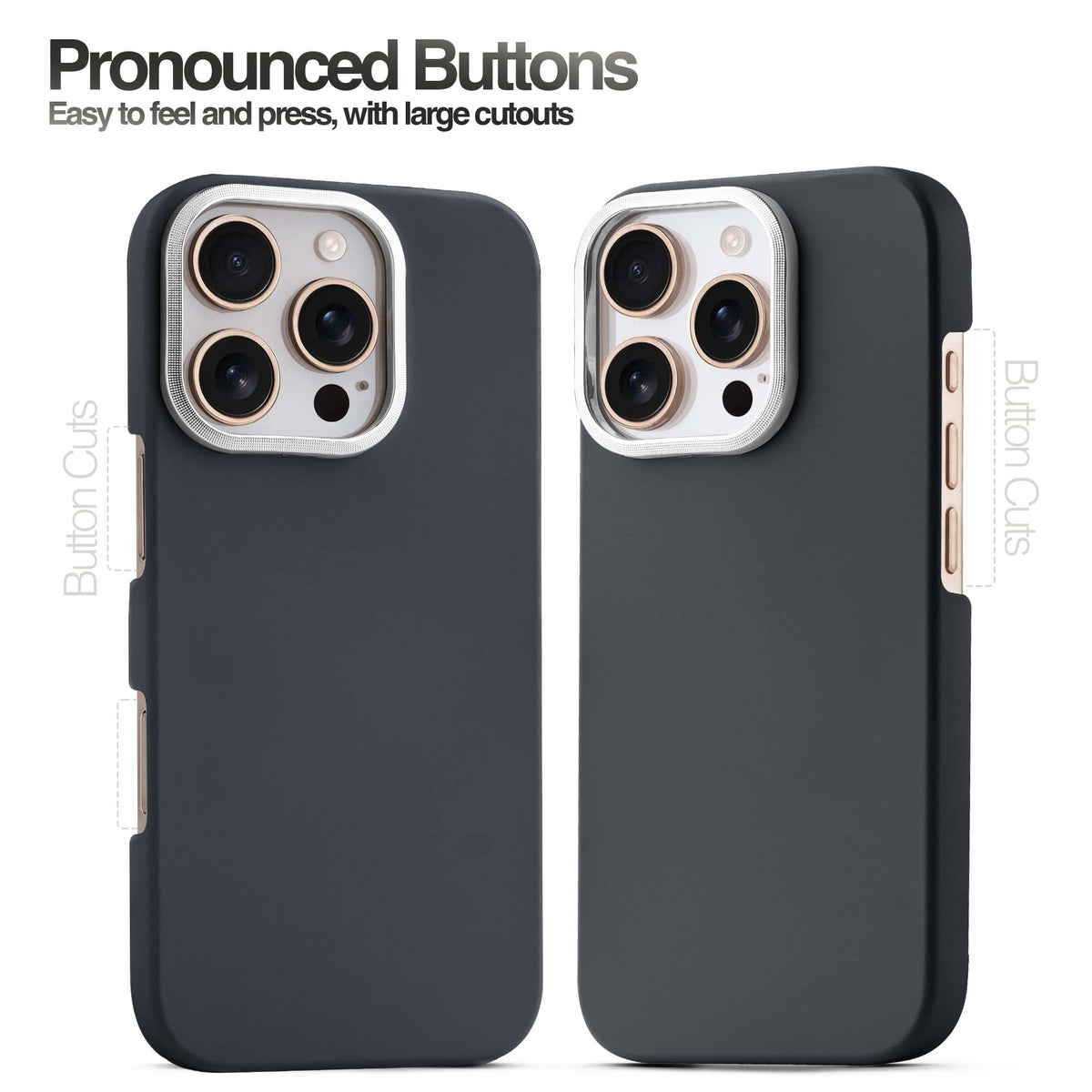 Detachable Ring Matte Case for Apple iPhone 16 Pro