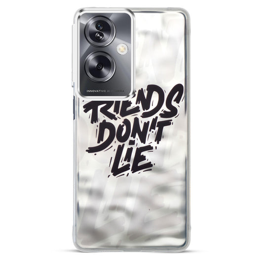 Wrinkle & Artistic Wave Printed Phone Case For Oppo A79 5G