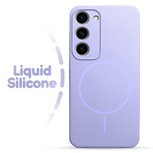 Cloud Feel Silicone Case for Samsung S23 5G – Supports Wireless Charging