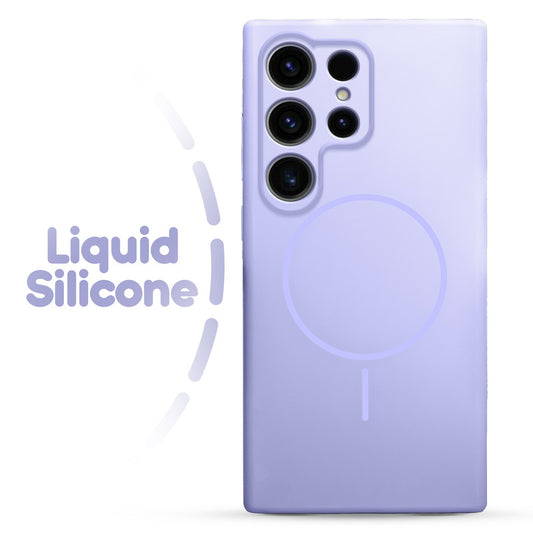 Cloud Feel Silicone Case for Samsung S24 Ultra 5G – Supports Wireless Charging