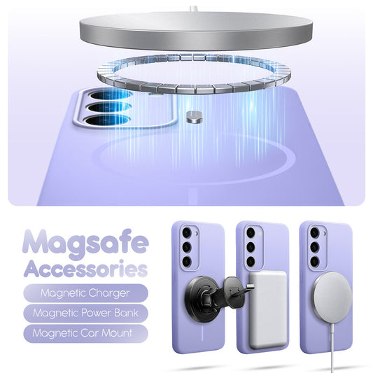 Cloud Feel Silicone Case for Samsung S23 5G – Supports Wireless Charging