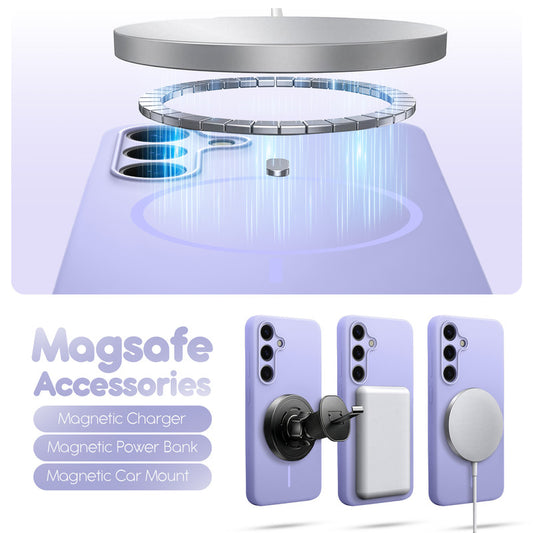 Cloud Feel Silicone Case for Samsung S23 FE 5G – Supports Wireless Charging