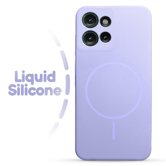 Cloud Feel Silicone Case for Motorola Moto Edge 50 5G – Supports Wireless Charging