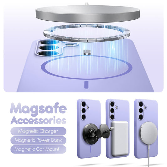 Cloud Feel Silicone Case for Samsung S24 FE 5G – Supports Wireless Charging