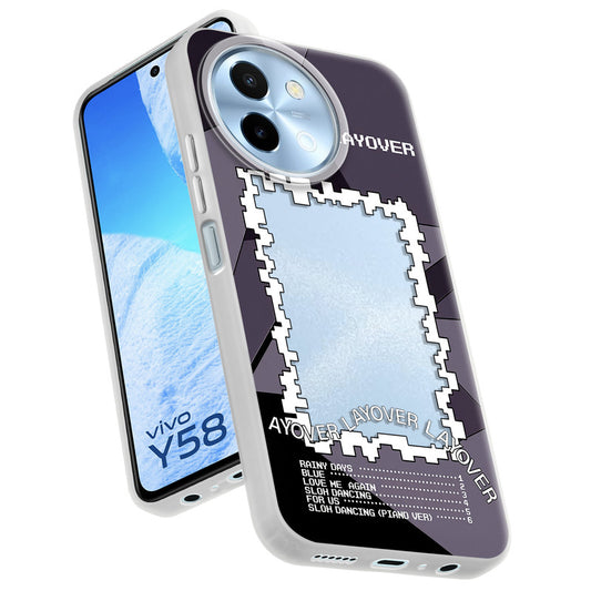 Designer Cover Case with Customizable Transparent Slot for Personalised Photos For Vivo Y58 5G