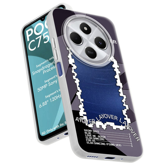 Designer Cover Case with Customizable Transparent Slot for Personalised Photos For Poco C75 5G