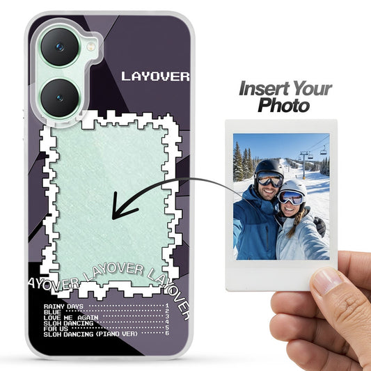 Designer Cover Case with Customizable Transparent Slot for Personalised Photos For Vivo Y18e