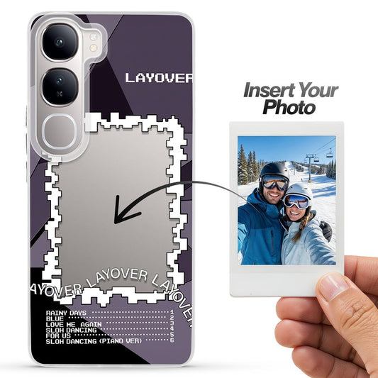 Designer Cover Case with Customizable Transparent Slot for Personalised Photos For Vivo Y300 5G