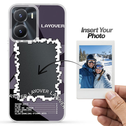 Designer Cover Case with Customizable Transparent Slot for Personalised Photos For Vivo T2x 5G