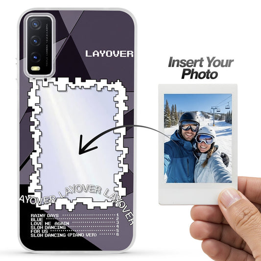 Designer Cover Case with Customizable Transparent Slot for Personalised Photos For Vivo Y20