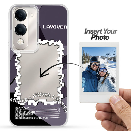 Designer Cover Case with Customizable Transparent Slot for Personalised Photos For Vivo Y19e