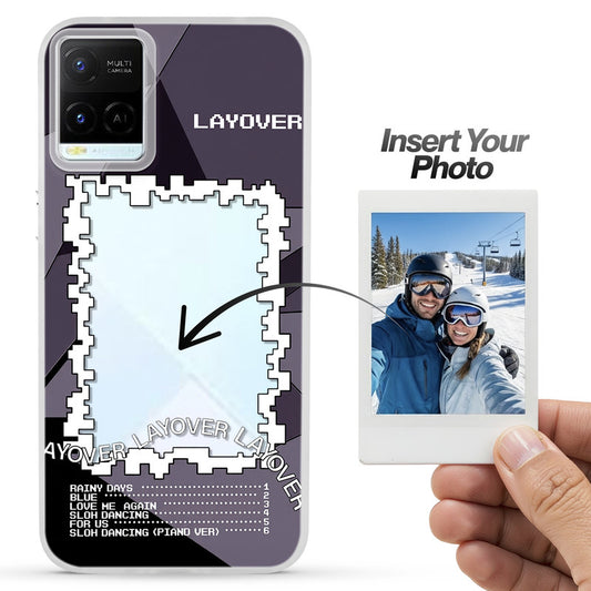 Designer Cover Case with Customizable Transparent Slot for Personalised Photos For Vivo Y21 2021