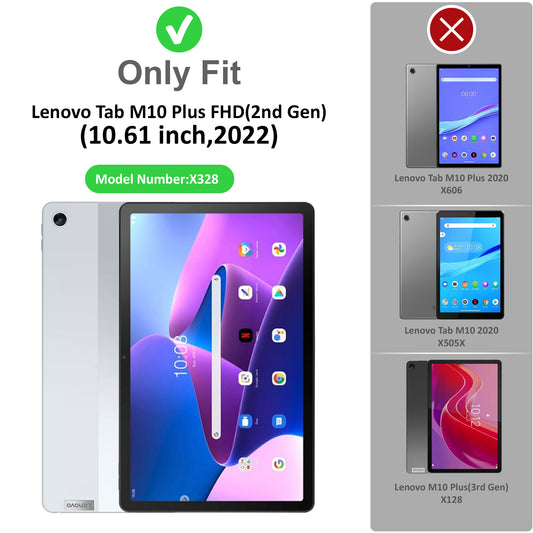 360 Degree Rotating PU Leather Tablet Flip Cover For Lenovo Tab M10 FHD Plus(3rd Gen) x328