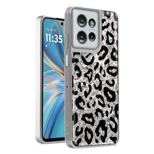 Shining Glossy Gradient Glitter Phone Back Cover Case for Motorola G75 5G