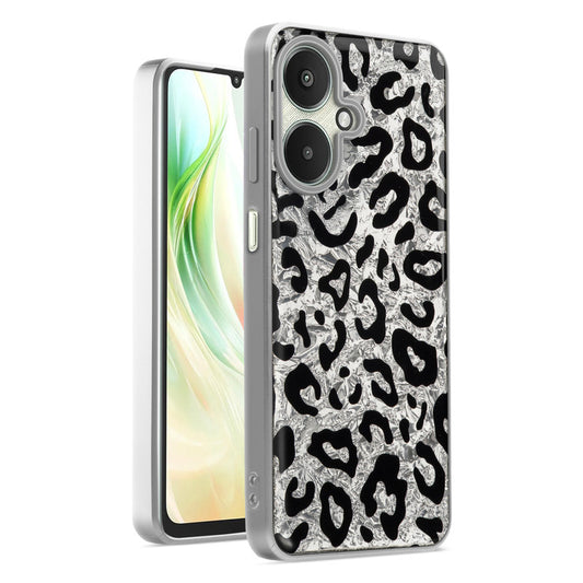 Shiny Foil Design Printed Back Case for Redmi 13C 5G With Soft Edges with Glossy Semi-Hard Back