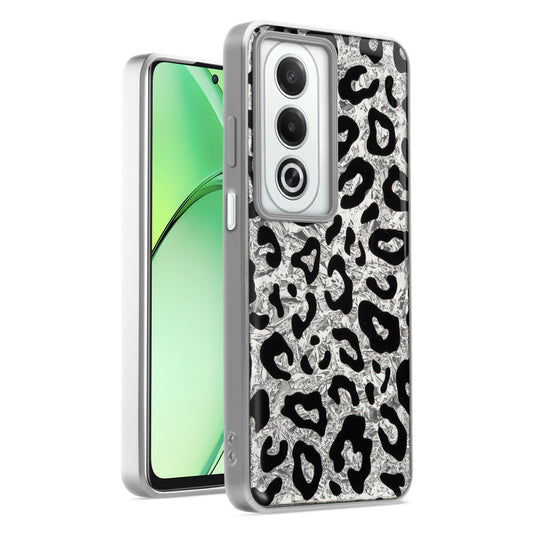 Shiny Foil Design Printed Back Case for Oppo K12x 5G With Soft Edges with Glossy Semi-Hard Back
