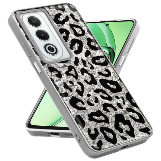 Shiny Foil Design Printed Back Case for Oppo K12x 5G With Soft Edges with Glossy Semi-Hard Back