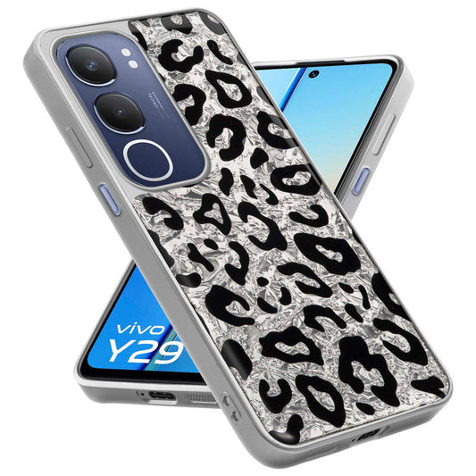 Shiny Foil Design Printed Back Case for Vivo Y29 5G With Soft Edges with Glossy Semi-Hard Back