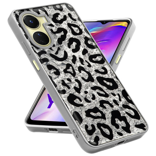 Shiny Foil Design Printed Back Case for Vivo Y16 With Soft Edges with Glossy Semi-Hard Back