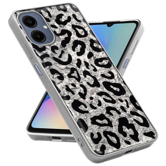Shiny Foil Design Printed Back Case for Samsung A06 5G With Soft Edges with Glossy Semi-Hard Back