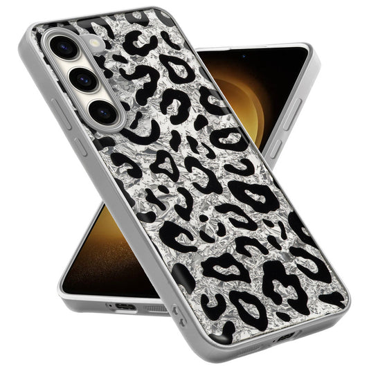 Shiny Foil Design Printed Back Case for Samsung S23 5G With Soft Edges with Glossy Semi-Hard Back