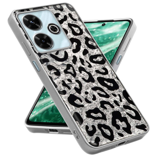 Shiny Foil Design Printed Back Case for Redmi 13 5G With Soft Edges with Glossy Semi-Hard Back
