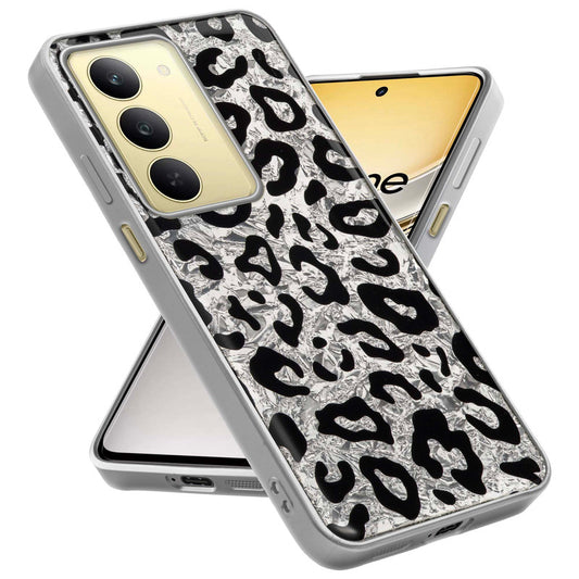 Shiny Foil Design Printed Back Case for Realme 14x 5G With Soft Edges with Glossy Semi-Hard Back
