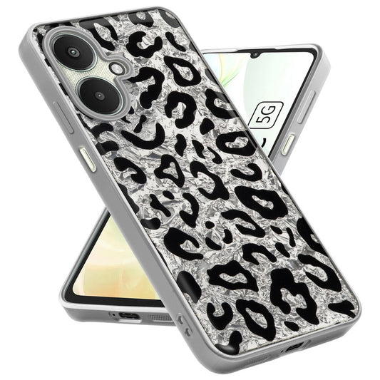 Shiny Foil Design Printed Back Case for Redmi 13C 5G With Soft Edges with Glossy Semi-Hard Back