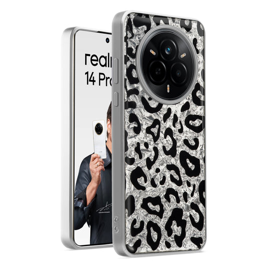 Shiny Foil Design Printed Back Case for Realme 14 Pro 5G With Soft Edges with Glossy Semi-Hard Back