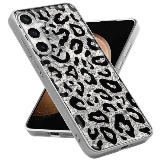 Shiny Foil Design Printed Back Case for Samsung S23 FE 5G With Soft Edges with Glossy Semi-Hard Back