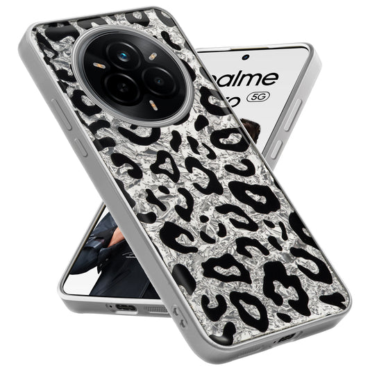 Shiny Foil Design Printed Back Case for Realme 14 Pro 5G With Soft Edges with Glossy Semi-Hard Back